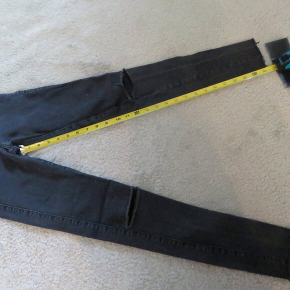 ZEE.GEE.WHY. Black Swizzle Sticks Mid Super Duper Skinny Jeans Size 25 - Picture 9 of 16